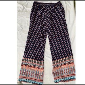 Ikat printed pants